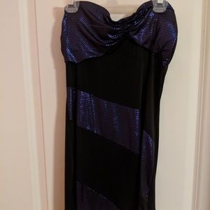 Black/Purple Tube Dress